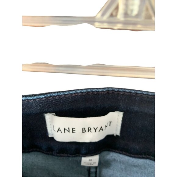 Lane Bryant Womens Size 18 Dark Denim Jeans Flex Magic Waist Band Signature Fit - Picture 3 of 4